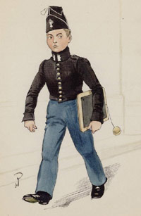 Uniform regimentskind, 1850
